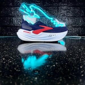 Brooks Glycerin Max Women’s Walking Marathon Running Shoes Sneakers Blue - 9.5